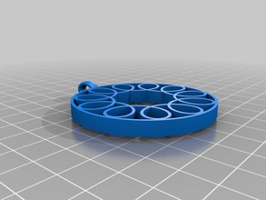 my customized rose pendant jewelry 3d print model - Mito3D