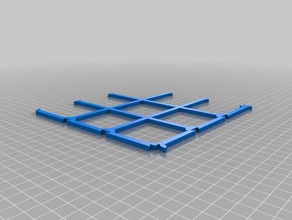 mini petri holder interlocking grid biology customized 3d print model - Mito3D