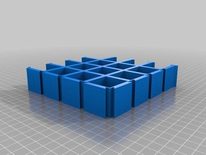universal bottle rack interlocking grid biology customized 3d print model - Mito3D