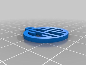 meine kundenspezifische Monogramm-Anhänger Schmuck kundengebundene 3d print model - Mito3D