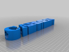 carmen pencil holder signs & logos customized 3d print model - Mito3D