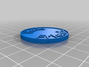 meine kundenspezifische Münze, chip Münzen und Abzeichen kundengebundene 3d print model - Mito3D