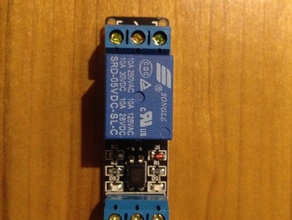 relais-Halter-Wand-Platte - Elektronik arduino relais-platine montieren 3d print model - Mito3D
