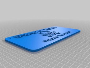shanes room sign signs & logos customized 3d print model - Mito3D