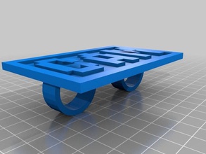 cam customized word ring rings 3d print model - Mito3D