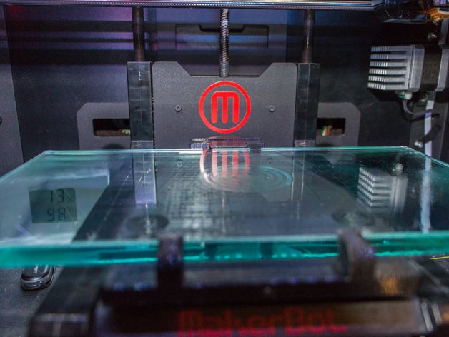 rep2 plate holder 3d printer parts build replicator 2 3D print model - Mito3D