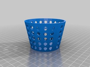 my customized parametric ported plant pot2 outdoor & garden 3d print model - Mito3D