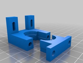 e3d v6 hot end holder bowden 3d printer parts 3d print model - Mito3D