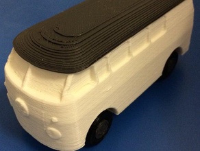 vw bus Räder drehen Fahrzeuge Felgen Fahrzeug vw-bus 3d print model - Mito3D