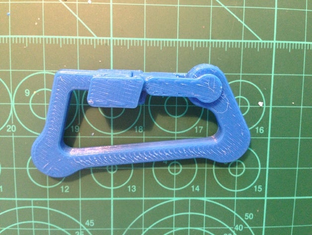 carabiner diy hook 3D print model - Mito3D