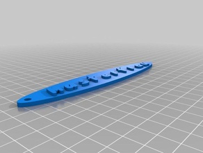 musterfrauduenn namensschild personalizado 3d print model - Mito3D