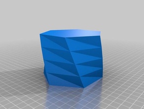 meu personalizados torcida polígono vaso q dicas recipientes personalizado 3d print model - Mito3D