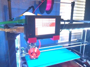 rigidbot marco de montaje thelonenut la pitft recinto Impresora 3d accesorios 3d print model - Mito3D