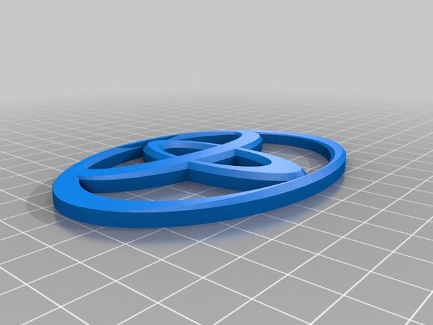 emblema toyota a indústria automotiva 3D print model - Mito3D