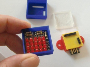 digispark charlieplex case electronics arduino experiment openscad 3d print model - Mito3D