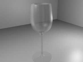 vidro de vinho cozinha e sala jantar copo 3d print model - Mito3D