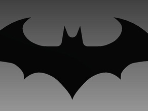 batman símbolo sinais e logotipos arkham logotipo do 3d print model - Mito3D