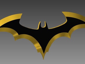 batarang sahne bat batman sembolü 3d print model - Mito3D