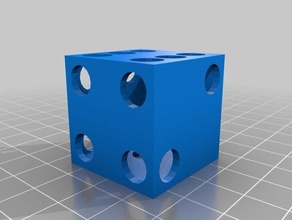 hollow dice 3d print model - Mito3D