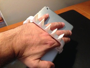 ipad mini handle tablet hand pad 3d print model - Mito3D