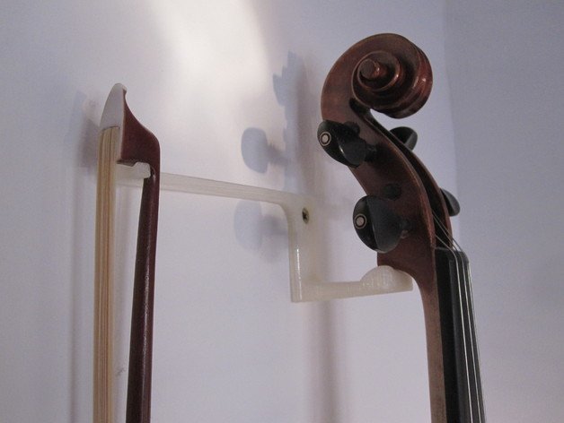 violin bracket 3d printing hanger hangers mount violons wall wallbracket 3D print model - Mito3D