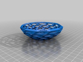 free take one - tessellated bowl containers 3d print model - Mito3D