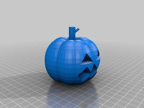 cópia de abóbora halloween A impressão 3d 3d print model - Mito3D