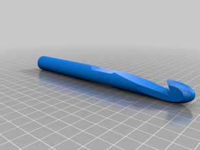 mi personalizados paramétrico de ganchillo 15mm herramientas del arte personalizado 3d print model - Mito3D