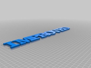 mejorado signos y logotipos personalizado 3d print model - Mito3D