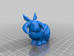 dovahrabbit animali coniglietto stanford bunny 3d print model - Mito3D
