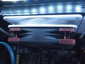 thin fan adapter computer 3d print model - Mito3D