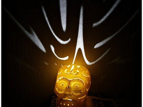 halloween crânio lâmpadas decoração o dia das bruxas lâmpada meshmixer 3d print model - Mito3D