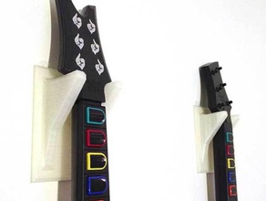 guitarhero guitarra de montaje en pared organización la 3d print model - Mito3D