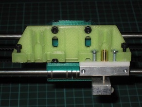 huxley dual nozzle holder 3d printer parts extruder reprap reprappro 3d print model - Mito3D