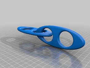 cadeia de ligação a moda bronze o link modelo colar partes 3d print model - Mito3D