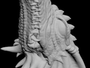 dragon head stl sculptures 3d dungeons dragons fantasy 3d print model - Mito3D