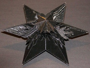 gotico natale stelle arredamento di ingranaggi stella stern weihnachten weihnachtsstern 3d print model - Mito3D