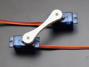 servo connecteur direct de la surface fondre fémur, os cuisse robotique customizer corne 3d print model - Mito3D