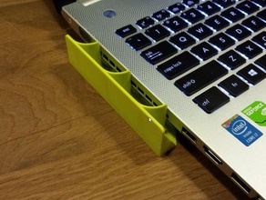 lefthand airflow redirect laptop thing computer 3d print model - Mito3D