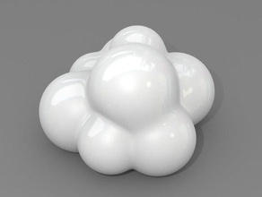 nuvem a arte 3d print model - Mito3D