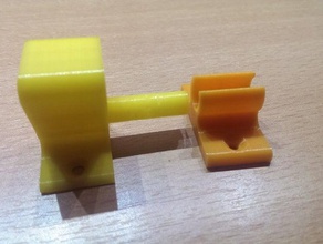 door lock + knob automotive clamp 3d print model - Mito3D