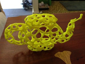 voronoi-Stil Teekanne Skulpturen Kunst delicate Skulptur die voronoi 3d print model - Mito3D