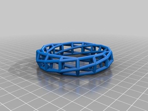 douce spirale cadre ouvert ringbracelet chose de la mode personnalisé 3d print model - Mito3D