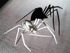 creepy halloween spiders creatures animal nature openscad parametric printable spider 3d print model - Mito3D