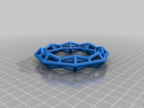 wavy open frame ringbracelet thing fashion customized 3d print model - Mito3D