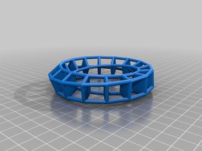 twisting paddles open frame ringbracelet thing fashion customized 3d print model - Mito3D