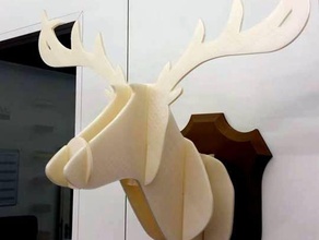 decorazione di cervo sculture cervi il design 3d print model - Mito3D