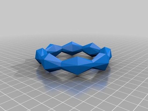 solid wavy ringbracelet thing fashion customized 3d print model - Mito3D
