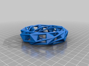 chunky open frame ringbracelet thing fashion customized 3d print model - Mito3D