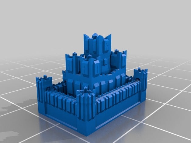 castillo La impresión en 3d castillos la torre de un puerta 3D print model - Mito3D
